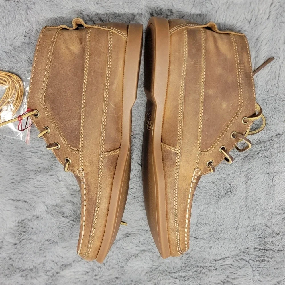 Sperry Top-Sider Boots Mens 9.5 Brown Leather Huckberry AO Chukka STS26144